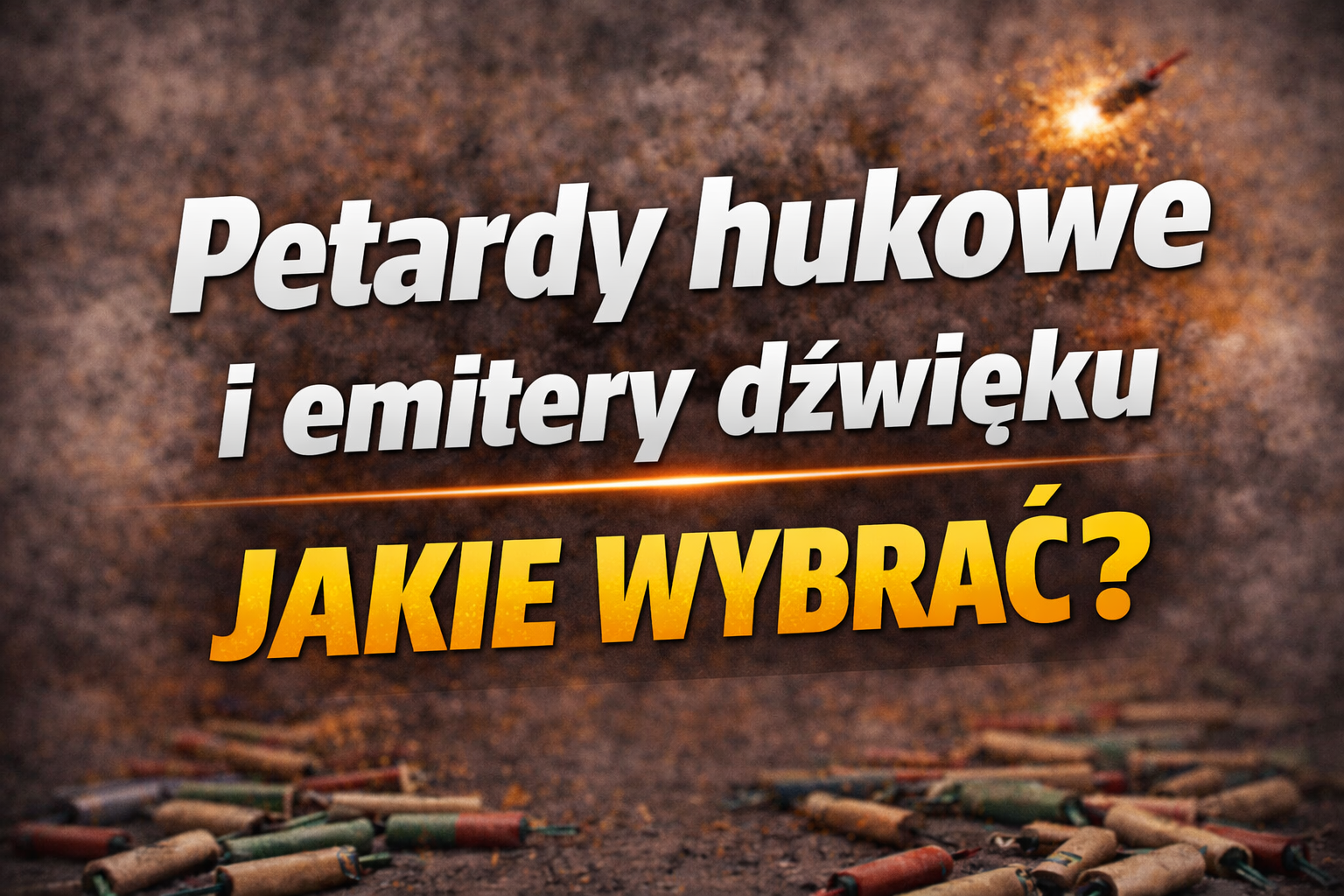 Petardy hukowe i emitery dźwięku – jakie wybrać i na co zwrócić uwagę?
